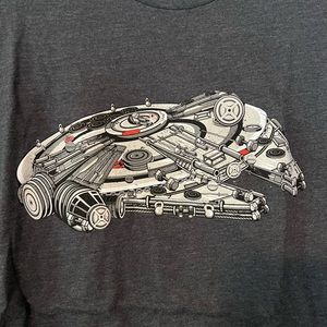 Project X, Millenium Falcon. Fitness. Star Wars. Cool graphic tee. Size small
